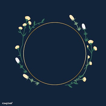 Floral frame badge | Free stock vector - 544774
