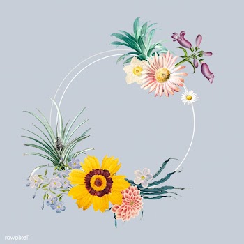 Floral frame badge | Free stock vector - 544920