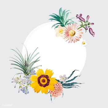 Floral frame badge | Free stock vector - 544928