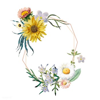 Floral frame badge | Free stock vector - 544979