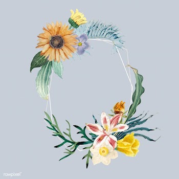 Floral frame badge | Free stock vector - 545012