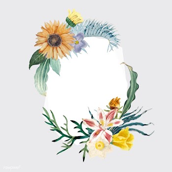 Floral frame badge | Free stock vector - 545014
