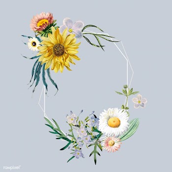 Floral frame badge | Free stock vector - 545017