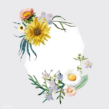 Floral frame badge | Free stock vector - 545022