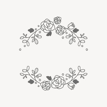 Floral frame collage element vector | Free Vector - rawpixel
