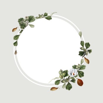 Floral frame design Free Psd