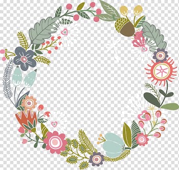 Floral frame , Paper Ribbon Flower , Floral border design transparent background PNG clipart