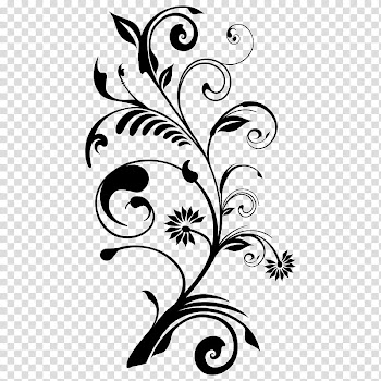 Floral frame transparent background PNG clipart