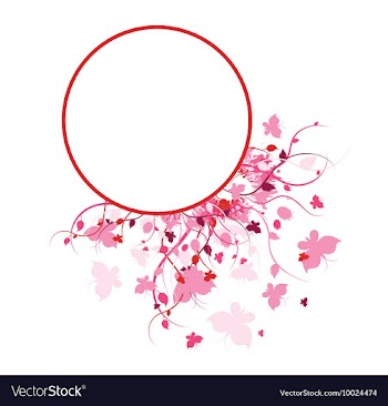 Floral frame vector image