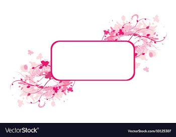 Floral frame vector image