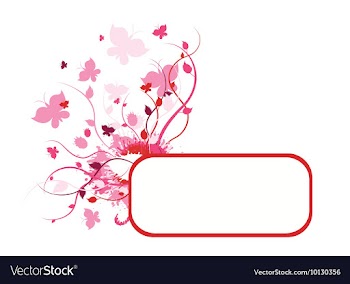 Floral frame vector image