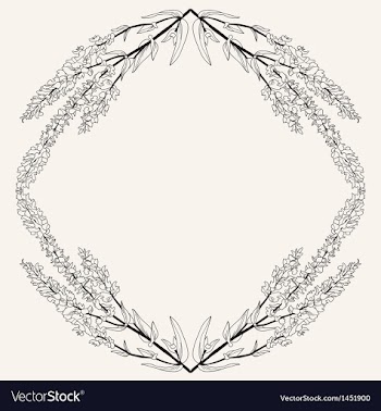 Floral frame vector image
