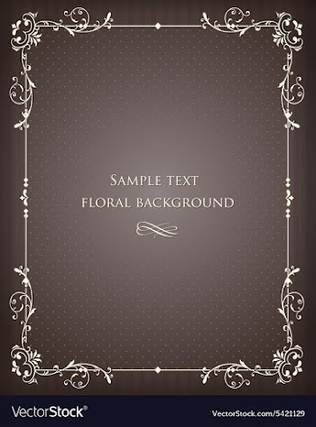 Floral frame vector image