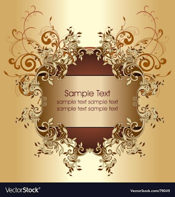 Floral frame vector image