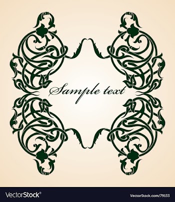 Floral frame vector image