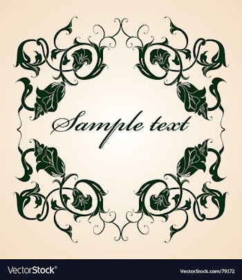 Floral frame vector image