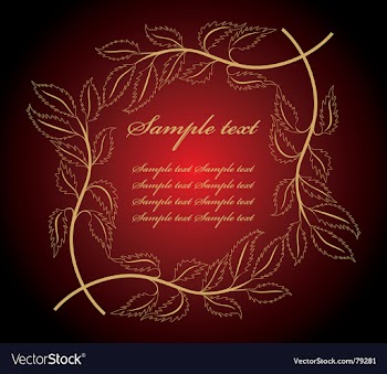 Floral frame vector image