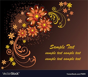 Floral frame vector image