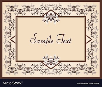 Floral frame vector image