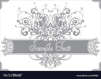 Floral frame vector image