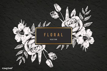 Floral framed badge | Free stock vector - 680210