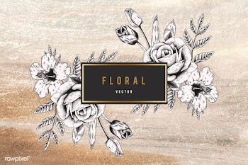 Floral framed badge | Free stock vector - 680243