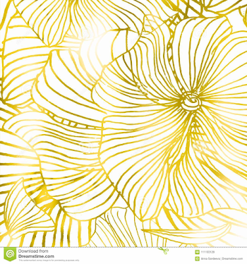 Floral Gold Ornament. Gold Patterns. Modern Stylish Texture Stock ...