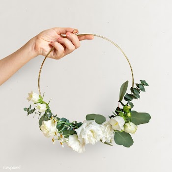 Floral golden frame | Free stock psd mockup - 1209232