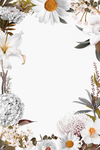 Floral greige frame background, flower, | Free Photo - rawpixel