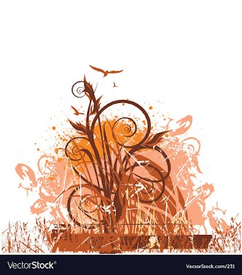 Floral grunge vector image