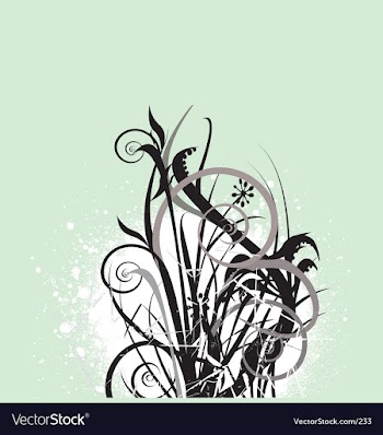 Floral grunge vector image