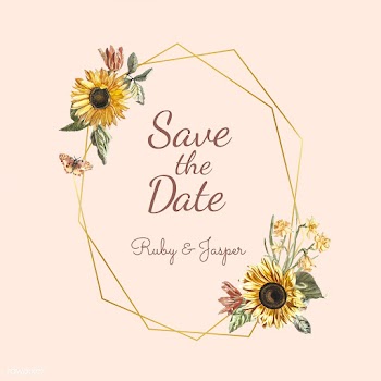 Floral invitation design | Free stock vector - 501027