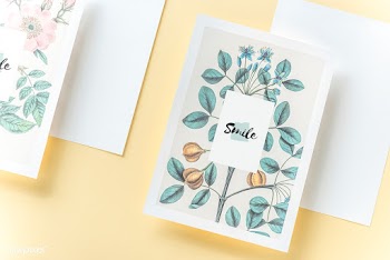 Floral invitation designs | Free stock psd mockup - 531763