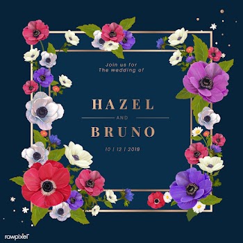 Floral invite frame | Free stock vector - 562797
