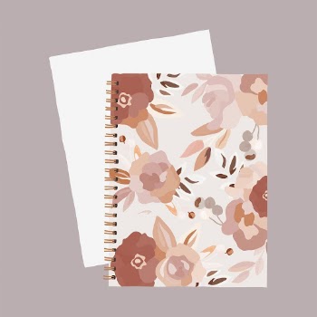 Floral journal stationery clipart, feminine | Free PSD Illustration - rawpixel