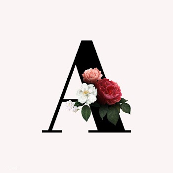 Floral letter A font | Free stock illustration - 582904