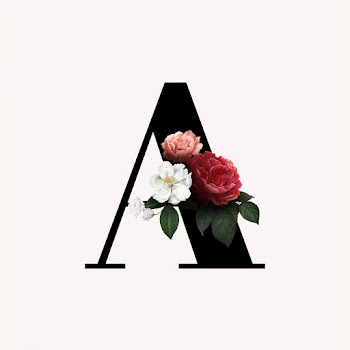 Floral letter A font | Free stock vector - 582881