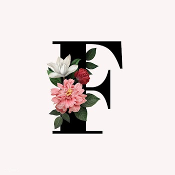 Floral letter F font | Free stock illustration - 583004