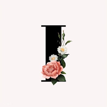 Floral letter I font | Free stock vector - 583105