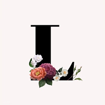 Floral letter L font | Free stock vector - 583202