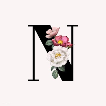 Floral letter N font | Free stock illustration - 583118