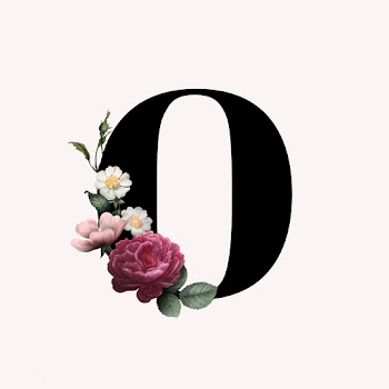 Floral letter O font | Free stock illustration - 583156