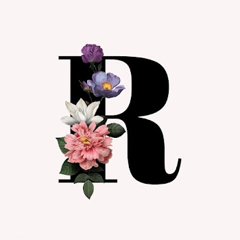 Floral letter R font | Free stock vector - 583164