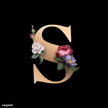 Floral letter S font | Free stock illustration - 583193