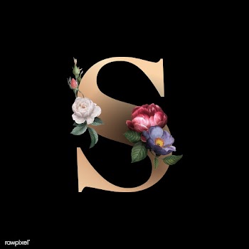 Floral letter S font | Free stock vector - 583154