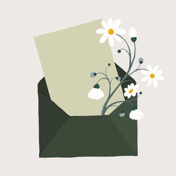 Floral letter sticker, green stationery | Free PSD Illustration - rawpixel