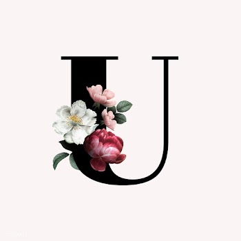 Floral letter U font | Free stock vector - 583136