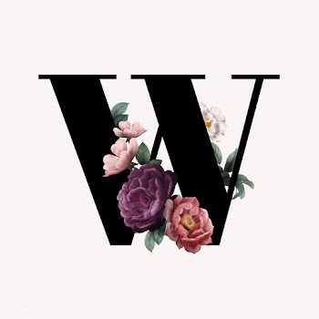 Floral letter W font | Free stock vector - 583171