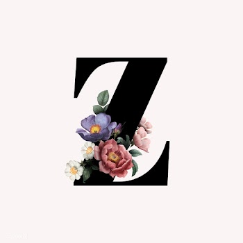 Floral letter Z font | Free stock illustration - 583107