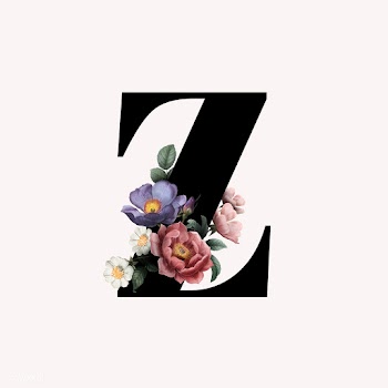 Floral letter Z font | Free stock vector - 583117